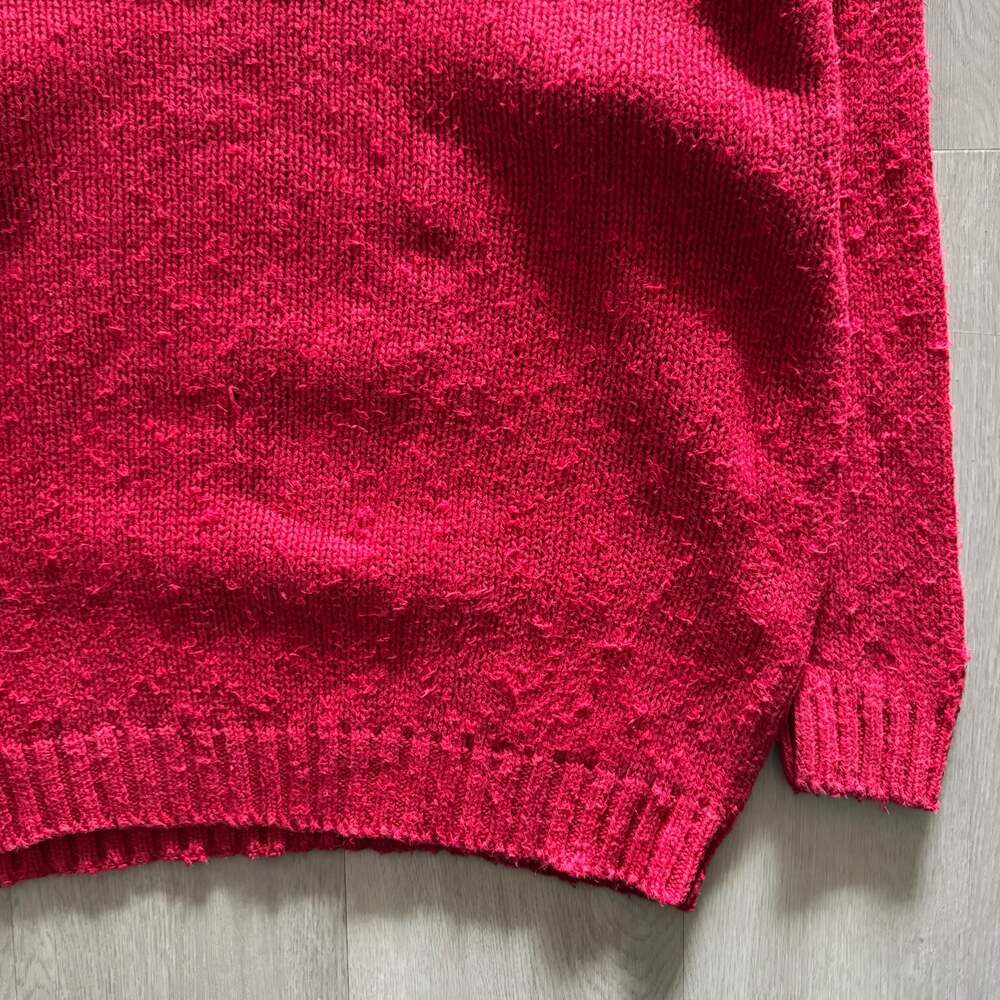 Outback Red Vintage Cable Knit Sweater Red Size L - Picture 8 of 10
